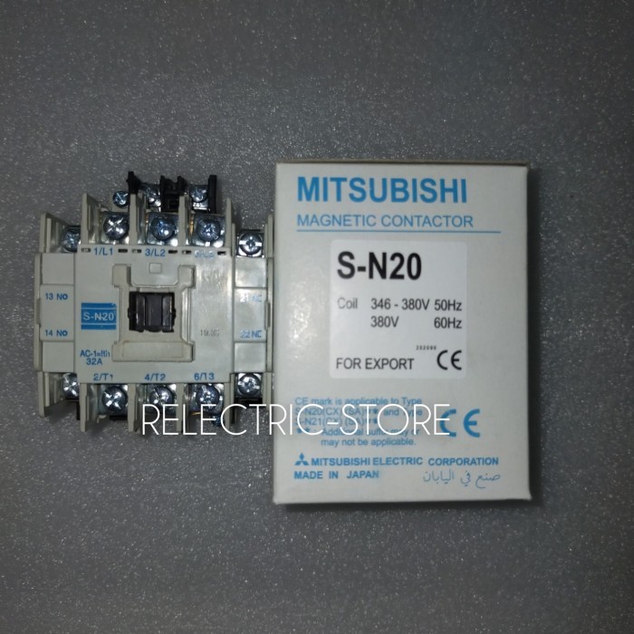 Mitsubishi Magnetic Contactor Mitsubishi Sn20 220/380Vac 32A