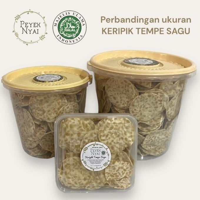 

Peyek Nyai | Keripik Tempe Sagu (Xl)