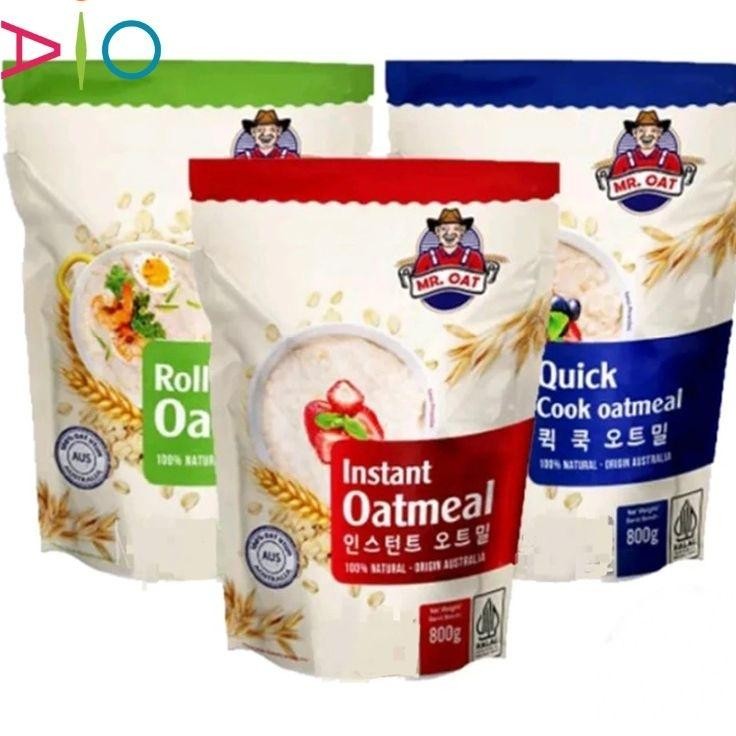 

Mr Oat Oatmeal Gin Australia | Instan Oatmeal | Qui Cook Oatmeal | Rolled Oats 800G