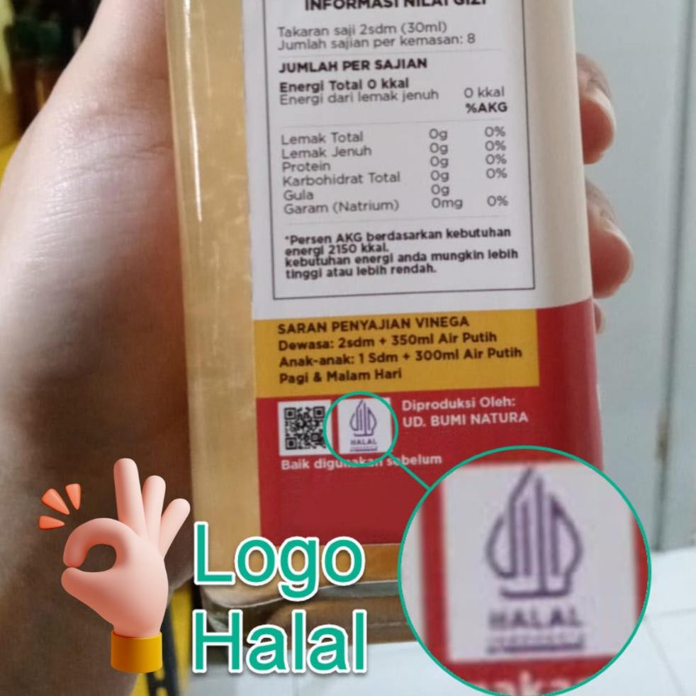 

Finega Vinega Cuka Apel / Nanas / Lemon Dehealth Supplies 500 Ml (Botol Plastik) Halal