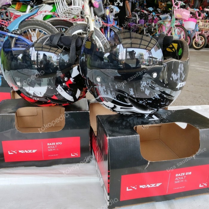 helm sepeda mtb lipat raze r18