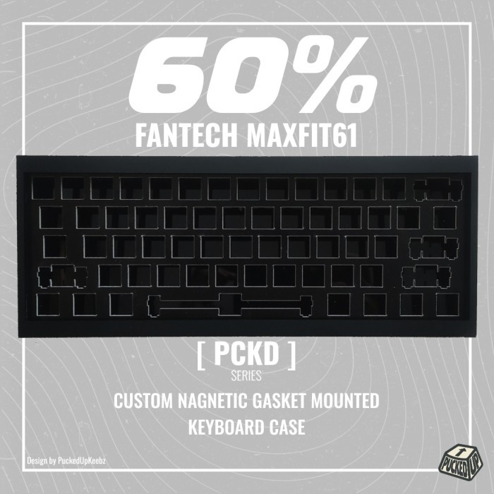 Maxfit61 Custom Acrylic Gasket Mount Case - PCKD60