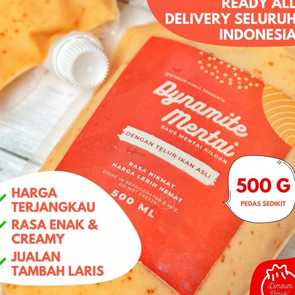 

Saos Saus Mentai Sauce Halal Mentaiko U/ Salmon Dimsum Mentai Rice Cake By Dimsum Ginuk | Dy500Li