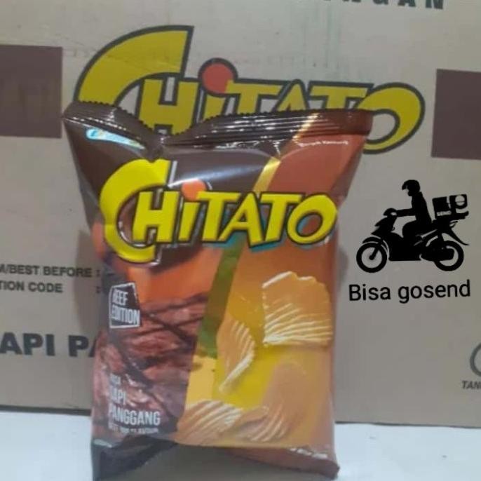 Citato Ciki Kentang Asli 35Gr/Karton Chitato Bbq Keripik Snack