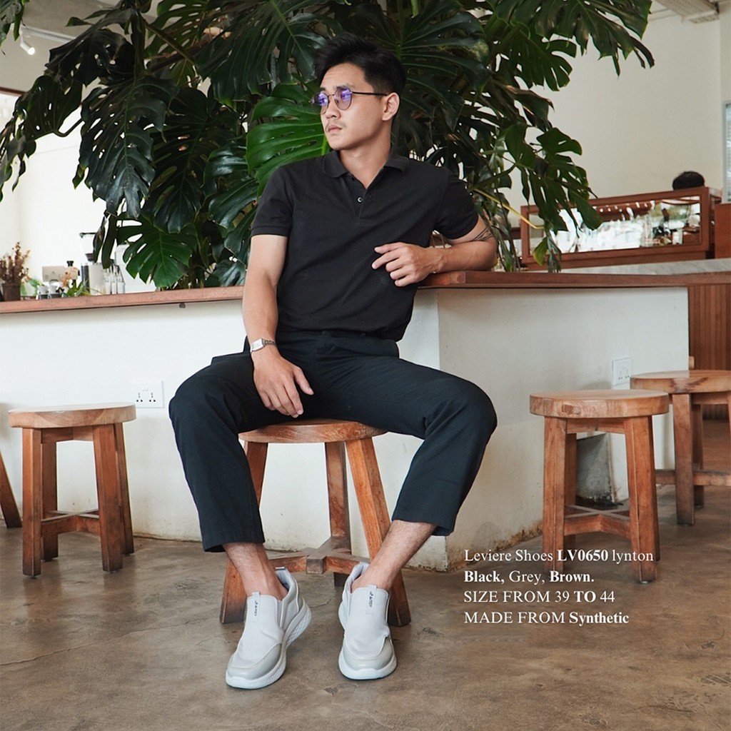 FORCIA Sepatu Pria Casual Sepatu Slip on Pria Premium FREE BOX LV0650