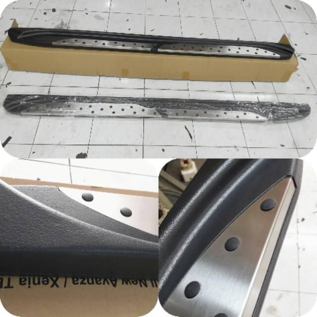 Foot Step All New Innova Reborn 2016 - 2018 /Rush 2018 Hitam Chrome - Injakan Kaki Footstep Sunrise