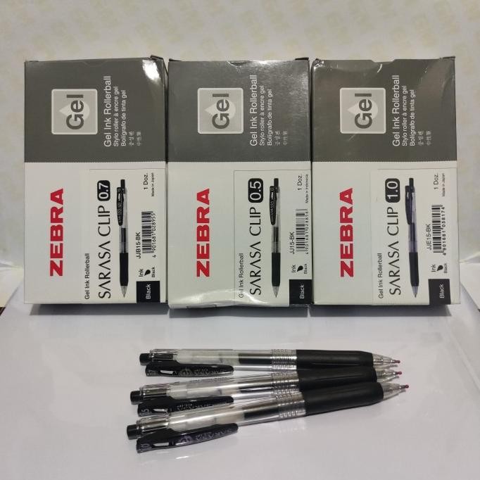 

TERMURAH - Bolpen Gel sarasa 0.5 0.7 1.0 hitam biru 1 lusin