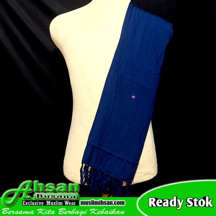 READY Sorban Polos Biru Dongker DA286