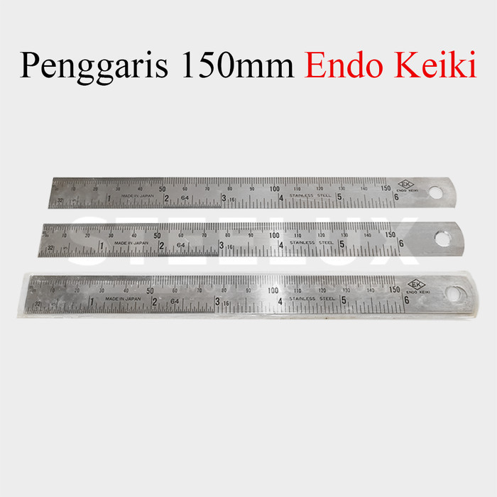 

Penggaris Besi 15cm Endo Keiki Stainless Steel Ruler 150mm Mistar Ukur