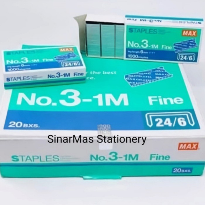 

Isi Staples No 3 1m Max - Staples Max No 3 1m