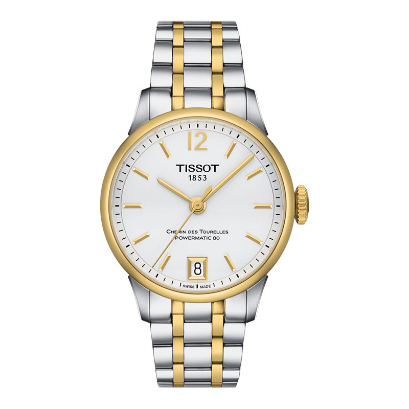 Jam Tangan Wanita Tissot Chemin Des Tourelles Powermatic 80 32mm T-Classic T099.207.22.037.00 Stainl