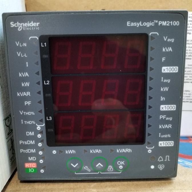 power meter schneider metsepm2120 easylogic pm2120/pm2100