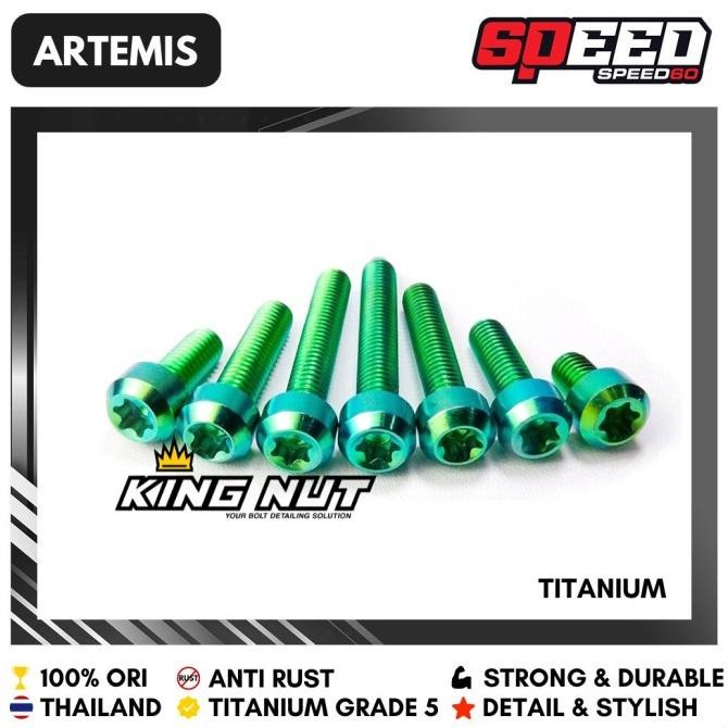 ORI - BAUT TITANIUM BREKET SELANG REM BELAKANG YAMAHA NMAX AEROX XMAX