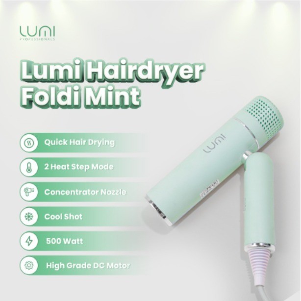 Lumi Hairdryer Foldi Mint