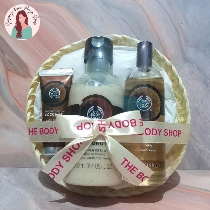 TERMURAH - Body Shop coconut gift lengkap set paket seserahan kado