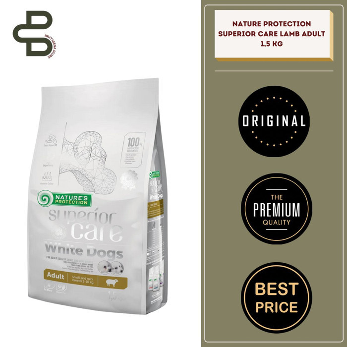 NATURES PROTECTION SUPERIOR CARE WHITE DOG LAMB ADULT 1,5 KG FRESHPACK