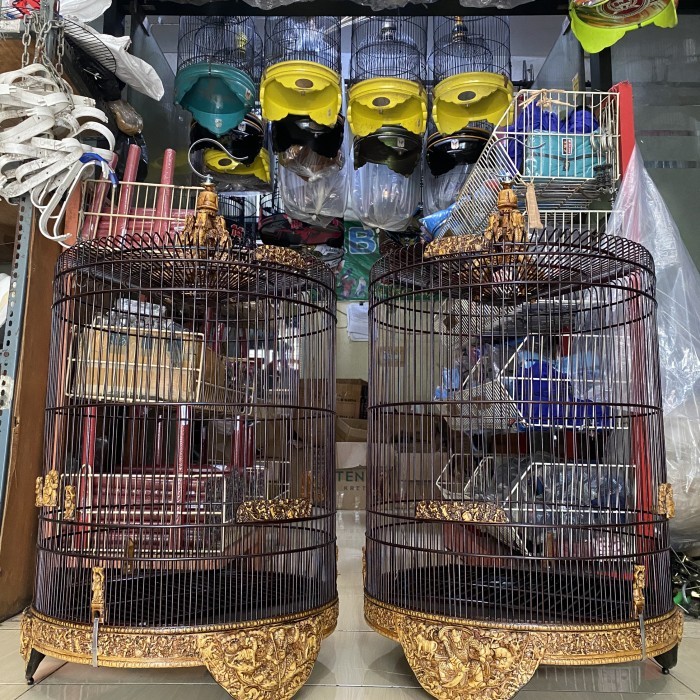 SANGKAR KANDANG MURAI FIBER UKIR