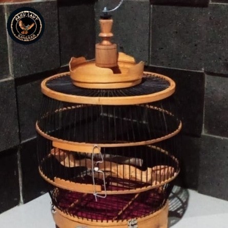 sangkar jemur perkutut full bambu