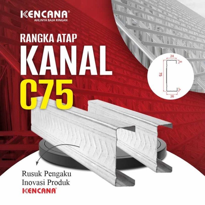 [ORDERAN KHUSUS] Kencana C75 0,75mm Spandek Dinabolt Paku Beton Sekrup Drilling Galvalum