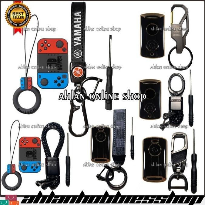 gantungan kunci cover sarung remot remote keyless aksesoris motor yamaha nmax aerox lexi lx xmax fil