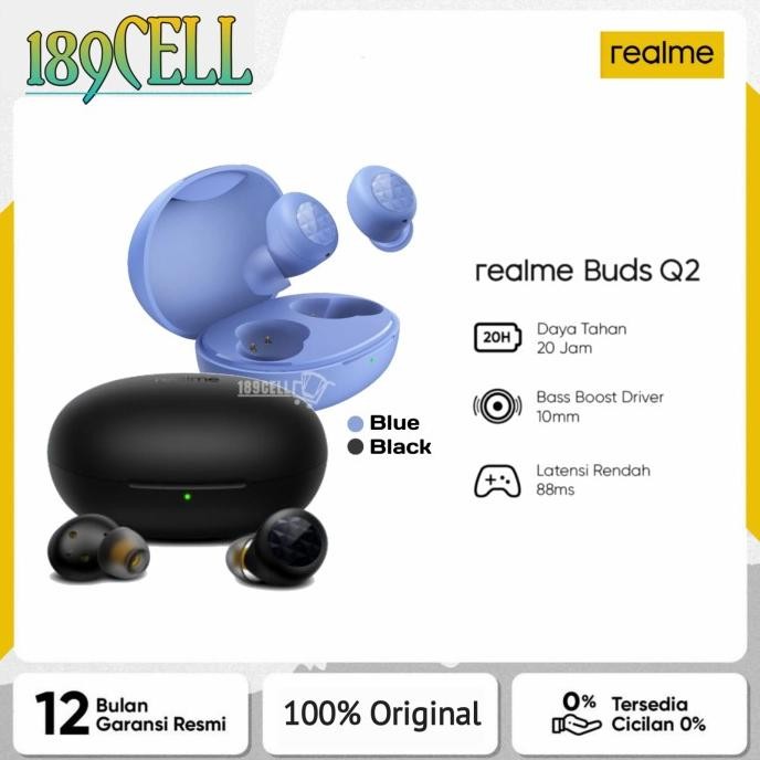 Terlaris Realme Buds Q2 TWS Original Garansi Resmi Realme COD