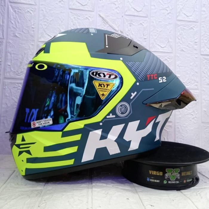 Helm Kyt Tt Course Motif Fuselage Matt Yellow Paket Ganteng|Kyt Ttc