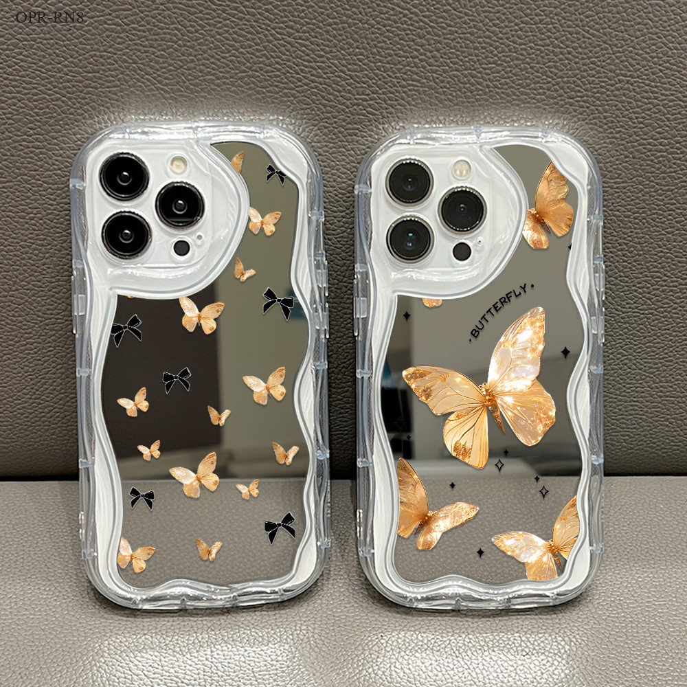 Casing Hp Untuk OPPO Reno 14F 13F 11 11F 10 8 8T 7 7Z 8Z 6 5 5F 4 4F R15 R17 Pro 4G 5G JZ Mirror But