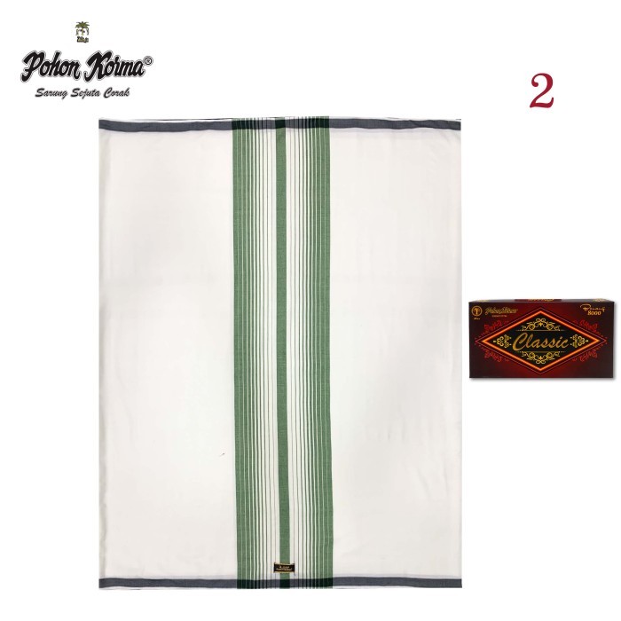 Sarung Sarung Pohon Korma Classic Putih - 2 terbaru