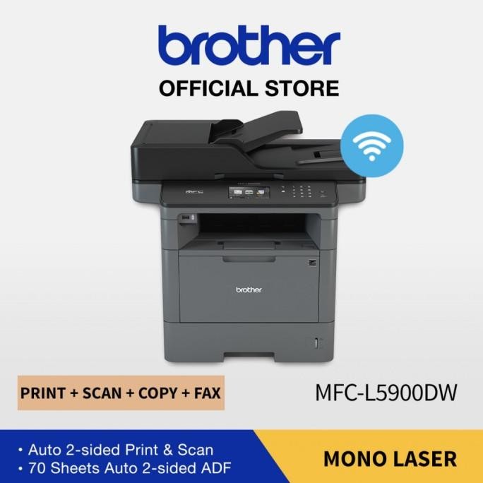 Printer Laser Monochrome Brother Mfc-L5900Dw Wireless Dazilanura