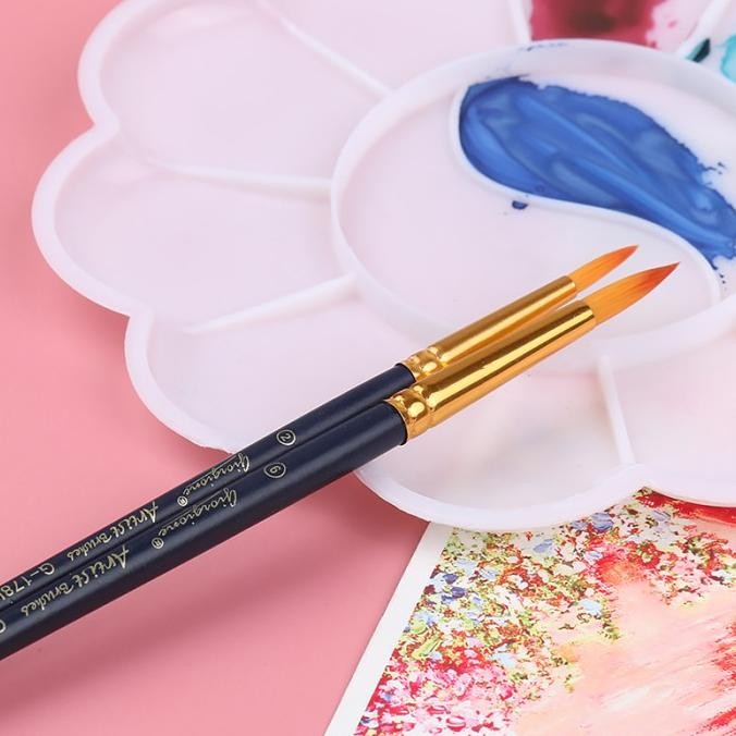 

High Quality Giorgione Paint Brush Set Kuas Lukis 3/4/5/6/7/10 Pcs Nylon Neo