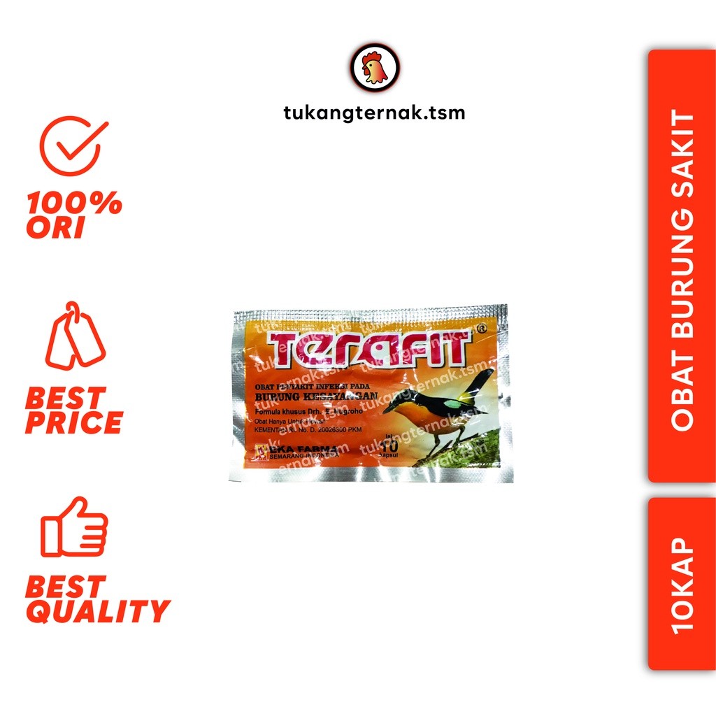 TERAFIT EKA FARMA 10KAPSUL / OBAT BURUNG SAKIT