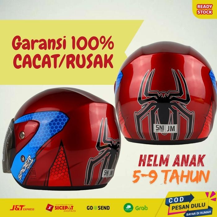 Helm Motor Anak Sni Perempuan Cewek Cewe Karakter Lucu Tk Sd