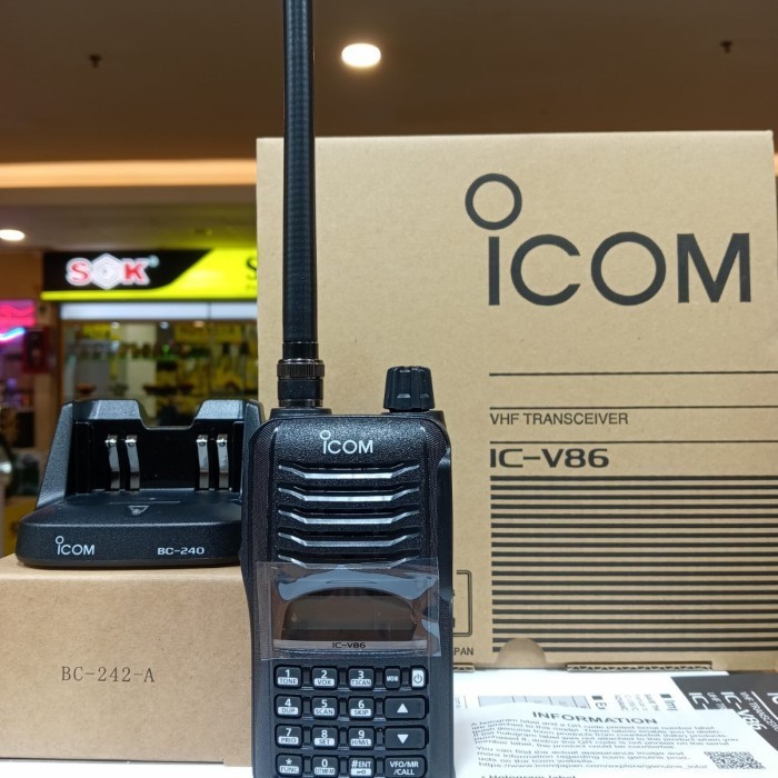 Radio HT Handy Talky Icom V86 IC V-86 VHF 7 Watt Walkie Talkie Icom