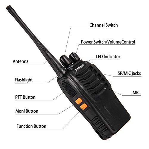 PAKET HT 1 Unit Walkie Talkie PXTON 888S 2800mAh Handy Talky+Headset