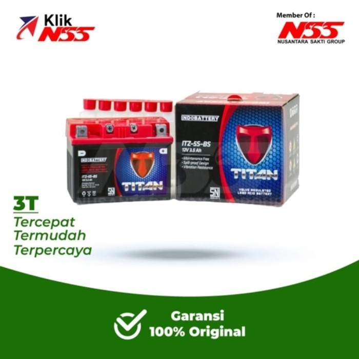 Ready Aki Motor IDP - MF BATTERY GTZ-5S TITAN