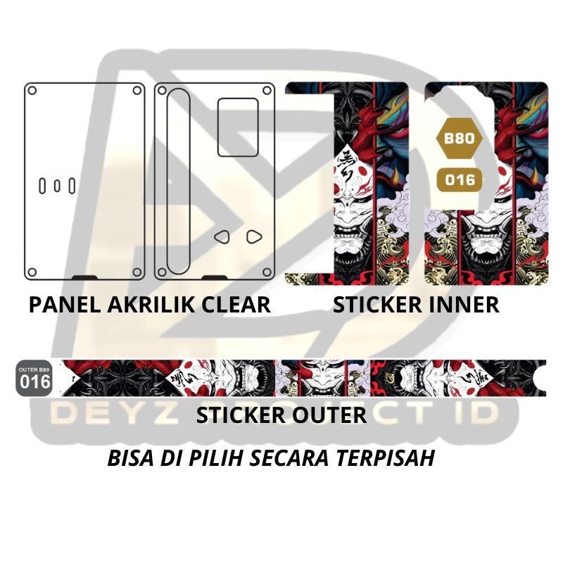 

*Fullbody* Stiker Cutting Dan Panel Transparan Type B 80 Garskin Case/Stiker Premium Custom COD