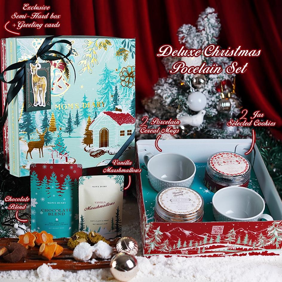 

shu hampers natal / christmas hampers / parcel natal - porselen kerak set - spesial kue kering
