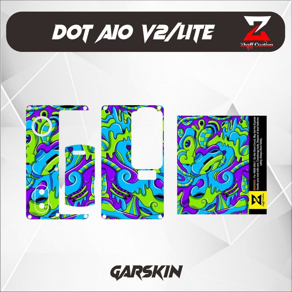 

*Fullbody* Zhaff Acces Dotv2 Anti Luntur Garskin Case/Stiker Premium Custom COD