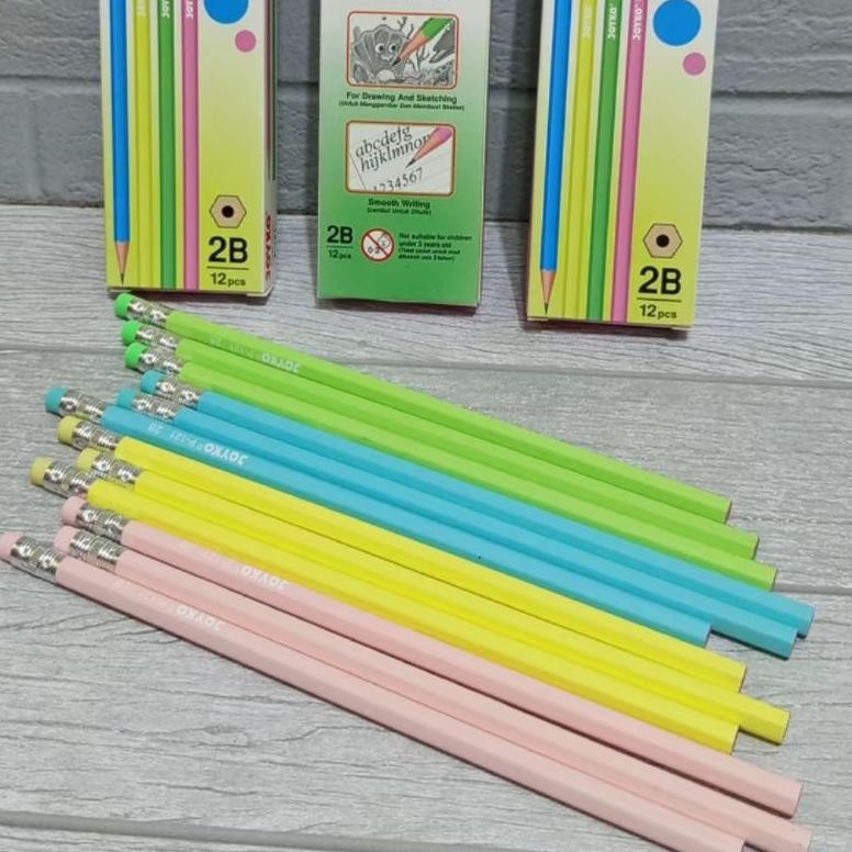 

pensil joyko 2B P-121warna pastel