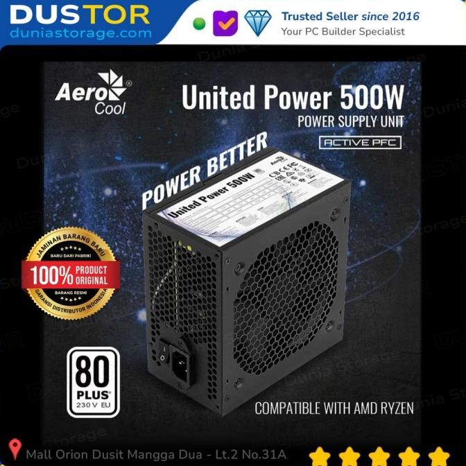 AEROCOOL PSU United Power 500 Watt 80+
