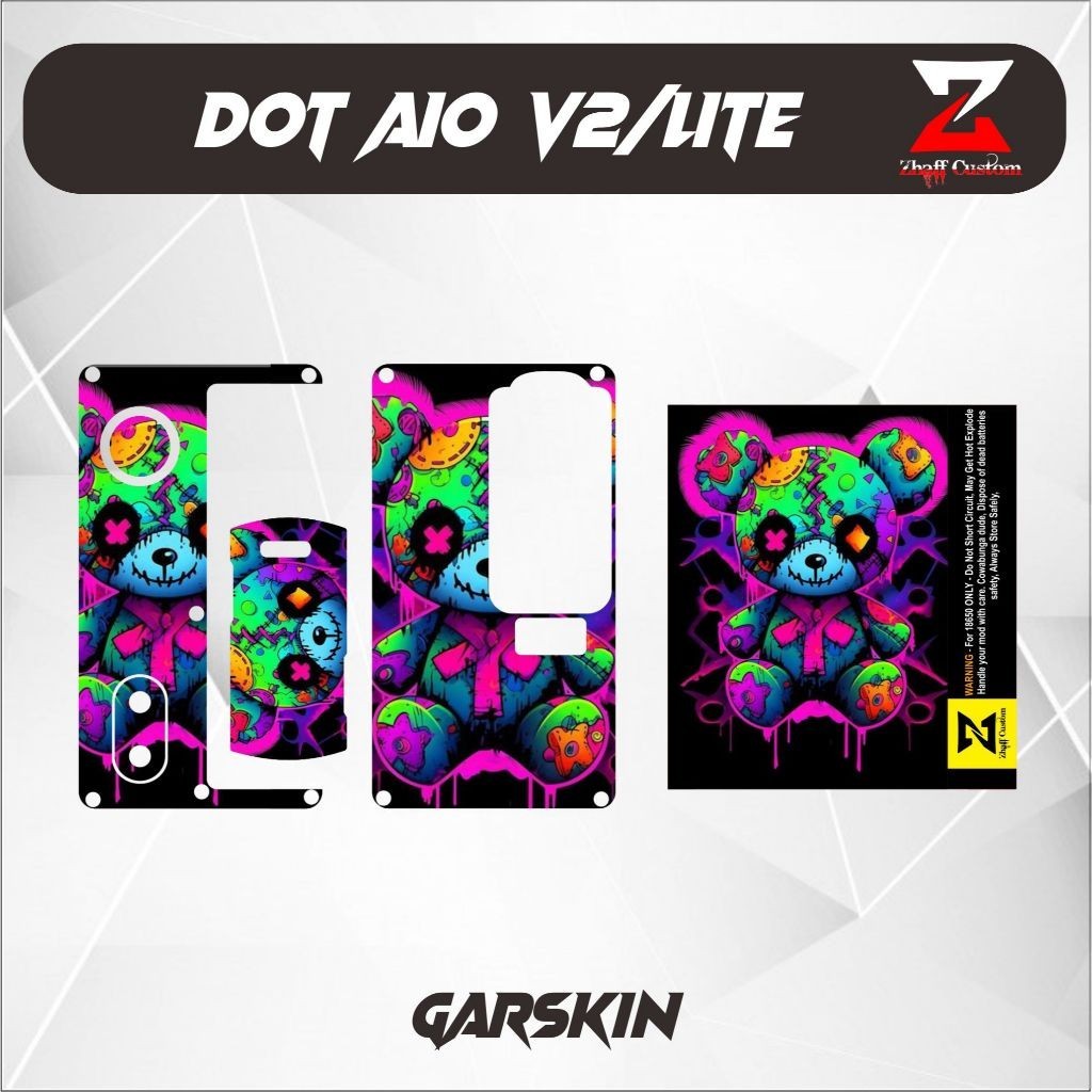 

*Fullbody* Zhaff New Acces Vynil Dotv2 Anti Luntur Garskin Case/Stiker Premium Custom COD