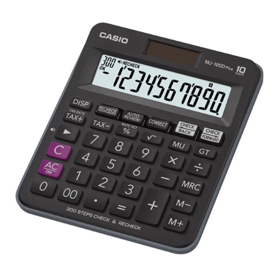 

Kalkulator Casio Mj 100D Plus - 10 Digit - Che And Reche - 2 Power - Tax Calculation