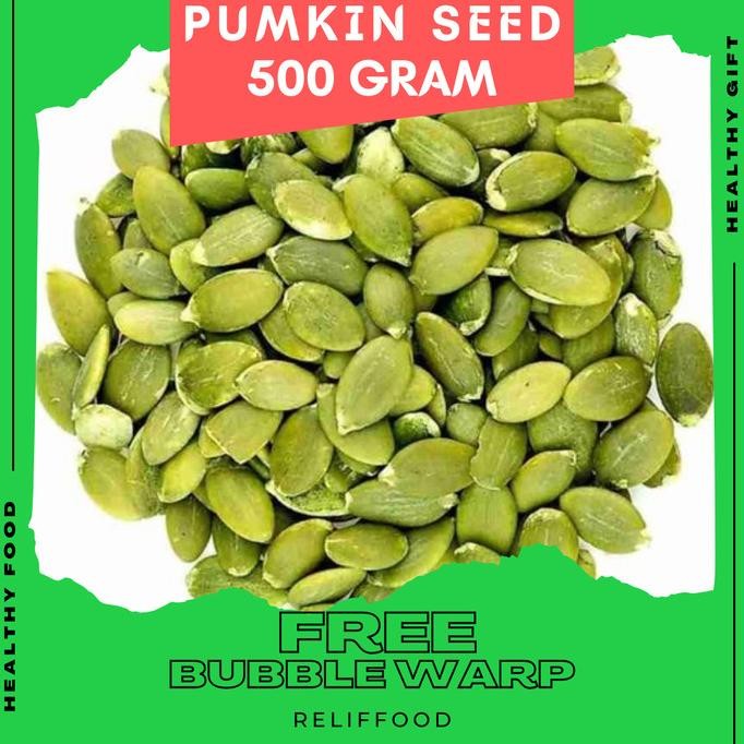 

ROASTED PUMPKIN 500 GRAM PREUM SEED - BIJI LABU PANGGANG SIAP MAKAN