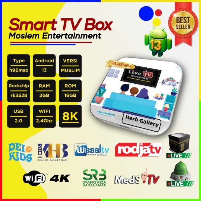 smart tv box android tv box termurah (tv sunnah) Qur'an, rodja tv.