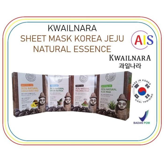 Kwailnara - Face / Facial Mask - Sheet Mask Korea Jeju Natural Essence