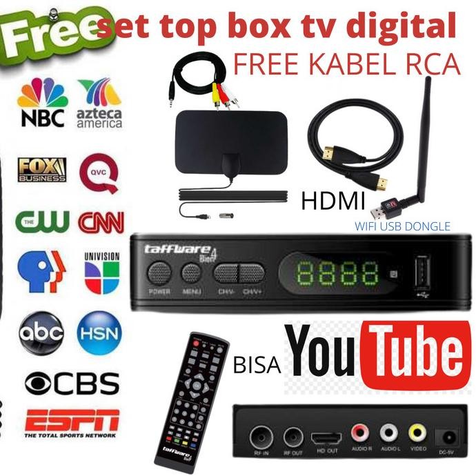 Taffware Digital TV Tuner Set Top Box DVB-T2 - HD-99T2