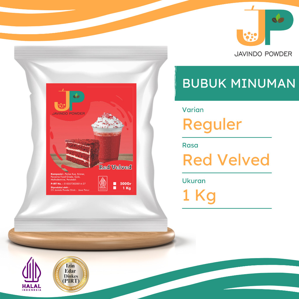 

JAVINDO Bubuk Minuman Reguler Rasa Red Velved / Red Velvet 1 Kg Javindo Powder