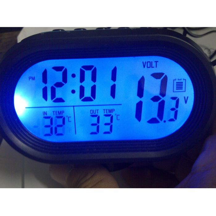 Jam Mobil Voltmeter Volt Digital Car Universal 12/24 V Volt