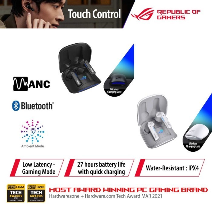 ASUS ROG Cetra True Wireless Gaming Headphones Headset