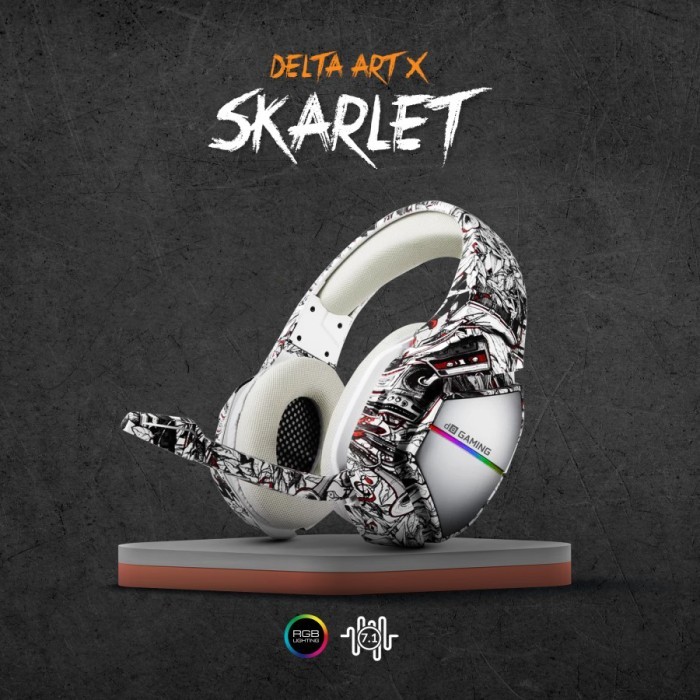 Digital Alliance Headset Gaming Delta Art X Skarlet